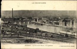 CPA Epernay Marne, Le Pont De La Marne, Vue Generale - Other & Unclassified