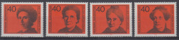 Deutschland Mi.Nr.791-794 - Bedeutende Deutsche Frauen - Frauenrechtlerinnen - Unused Stamps