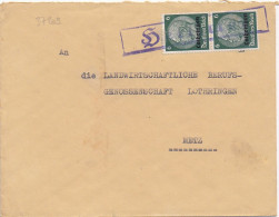 37209# HINDENBURG LOTHRINGEN LETTRE De DIFFEMBACH Obl HELLIMER MOSELLE METZ - Covers & Documents