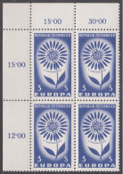 1964 , EUROPAMARKE 1964 ( Mi.Nr.: 1173 ) (1) 4-er Block Postfrisch ** - Unused Stamps
