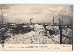 La Guerre En Champagne - Panorama Du " Bois Rectangulaire " à L'Est De PERTHES LES HURLUS - état - Autres & Non Classés