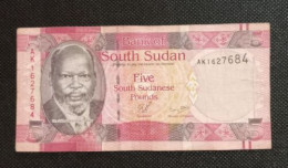 Billet 5 Pounds 2011 Soudan Du Sud Afrique - Soudan Du Sud