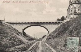 . 64 . HANDAYE . L'Arrivée à La Frontière . Le Dernier Pont Français . - Hendaye