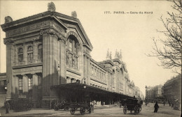 CPA Paris X, Gare Du Nord, Kutsche - Sonstige & Ohne Zuordnung