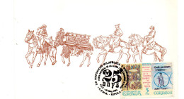 Tarjeta Con Matasellos Commemorativo Ripoll De 1991 - Storia Postale