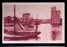 Cp, 17, La Rochelle, L'avant Port Et Les Tours, Vierge, Ed. J. Nozais, N° 171 - La Rochelle