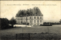 CPA Monteneuf Morbihan, Chateau De La Gree De Calac, Blick Von Der Kapelle Aus - Andere & Zonder Classificatie