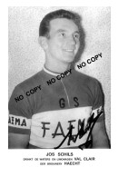 PHOTO CYCLISME REENFORCE GRAND QUALITÉ ( NO CARTE ), JOS SCHILS TEAM FAEMA 1956 - Wielrennen