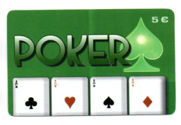 Poker Jeux Jeu Carte Prépayée Allemagne  Card  Karte (K 438) - [2] Mobile Phones, Refills And Prepaid Cards