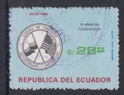 Ecuadorian- American Chamber Of Commerce, 10th Anniversary - 1985 - Equateur