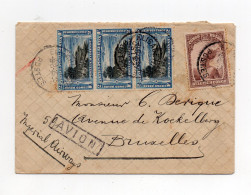 !!! CONGO BELGE, LETTRE PAR AVION D'ELISABETHVILLE DE 1933 POUR BRUXELLES - Lettres & Documents