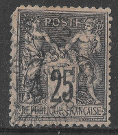 Lot N°120 N°97,oblitéré Cachet à Date PARIS_52 Bard MONTPARNASSE (coin Haut Gauche Arraché) - 1876-1898 Sage (Tipo II)