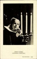 CPA Schauspielerin Greta Garbo, Als Reine Christina, Portrait - Acteurs