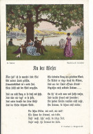 Alte Postkarte / Lied AN DER WESER - Otros & Sin Clasificación