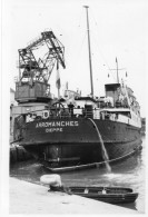 Photographie Vintage Photo Snapshot L'Arromanches Bateau Boat Dieppe - Barcos