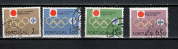 Portgual 1964 Olympic Games Tokyo Set Of 4 Used - Verano 1964: Tokio