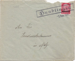37216# HINDENBURG LOTHRINGEN LETTRE Obl HUNDLINGEN 3 Septembre 1941 HUNDLING MOSELLE METZ - Brieven En Documenten