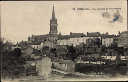 CPA Chemillé Maine Et Loire, Vue Generale De Notre-Dame - Otros & Sin Clasificación