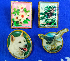 North Korean Emblem, National Tree, National Bird (the Eagle Has Been Discontinued), National Dog, National Flower, Very - Korea, North