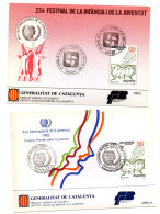 2 Tarjetas Con Matasellos Commemorativo  De 1985 - Briefe U. Dokumente