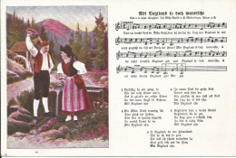 Alte Postkarte / Lied MEI VOGTLAND IS DOCH WUNERSCHE - Muziek