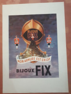VINTAGE Advertising Print: BIJOUX FIX 35/26 Cm+- 10/14inc( 1947 France Illustr.) - Publicités