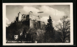 AK Hohensalzburg, Motiv Mit Luftschiff Graf Zeppelin  - Airships