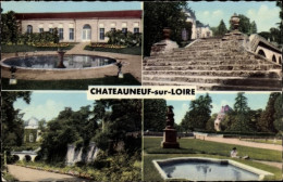 CPA Chateauneuf Sur Loire Loiret, Karpfenteich In Der Orangerie, Die Treppe, Brücke - Otros & Sin Clasificación