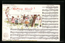 Künstler-AK Sign. P. Scoppetta: Napule Bello!, Ricordo Di Napoli  - Autres & Non Classés