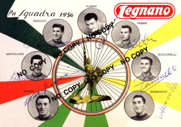 PHOTO CYCLISME REENFORCE GRAND QUALITÉ ( NO CARTE ), GROUPE TEAM LEGNANO 1956 - Wielrennen