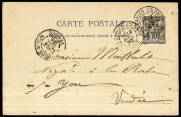 CPA (Entier Postal Commercial) La Chaume 85 LES SABLES D'OLONNE à MONTHULET La Roche-sur-Yon Vendée - Agriculture - Sables D'Olonne