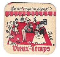 57a Brie. Grade Mont St Guibert  VieuxTemps Qu'est-ce Qu'on Prend - Beer Mats