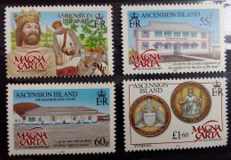 Ascension 2015, 800th Anniversary Of The Declaration Of The Magna Carta, MNH Stamps Set - Ascension (Ile De L')