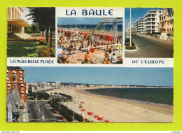 44 LA BAULE N°9083 Casino Plage Vue Générale Citroën DS Filet Volley Toboggan Trempoline Postée De Batz Sur Mer En 1968 - La Baule-Escoublac