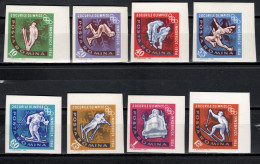 Romania 1963 Olympic Games Innsbruck Set Of 8 Imperf. MNH - Winter 1964: Innsbruck