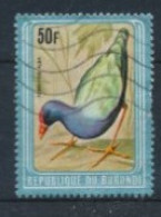 BURUNDI BIRD WITH SILVER FRAME 50F USED - Gebruikt