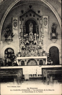 CPA Le Haie-Traversaine, Kapelle Notre-Dame De La Vallee, Innenansicht - Otros & Sin Clasificación