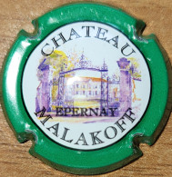 Capsule Champagne CHATEAU MALAKOFF Série Entrée Du Domaine, Lettres épaisses, Vert & Noir Nr 07a - Malakoff (Château)