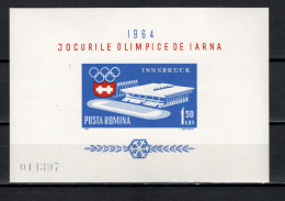 Romania 1963 Olympic Games Innsbruck S/s MNH - Hiver 1964: Innsbruck