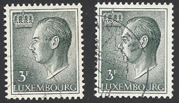 Luxemburg, 1965, Mi.-Nr. 712 X + Y, Gestempelt, - Used Stamps