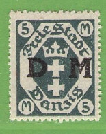 MiNr.24 Xx   Deutschland Freie Stadt Danzig Dienstmarken - Dienstzegels