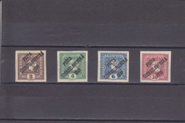 CSSR - CZECHOSLOVAKIA - 1919 - * / MLH - AUSTRIAN NEWSPAPER STAMPS WITH OVERPRINT - Mi. 99/101, 103     Yv. 103/5, 107 - Ungebraucht