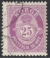 Norwegen, 1909, Mi.-Nr. 83, Gestempelt - Oblitérés