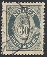 Norwegen, 1909, Mi.-Nr. 84, Gestempelt - Used Stamps