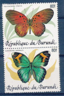 BURUNDI 1989 ISSUE WITH OVERPRINT BUTTERFLIES VLINDERS  USED - Oblitérés