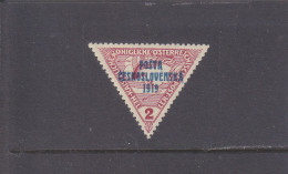 CSSR - CZECHOSLOVAKIA - 1919 - * / MLH - AUSTRIAN EXPRESS STAMP WITH OVERPRINT - SIGNED - GEPRÜPFT - Mi. 67   Yv. 108 - Unused Stamps