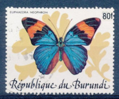 BURUNDI 1989 ISSUE WITH OVERPRINT BUTTERFLIES VLINDERS  USED - Used Stamps