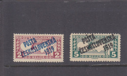 CSSR - CZECHOSLOVAKIA - 1919 -  ( * ) / MINT WITHOUT GUM - AUSTRIAN EXPRESS STAMPS OVERPRINTED - Mi. 69a, 70  Yv. 110/1 - Nuevos