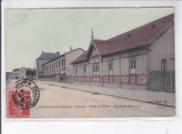 CHALONS-sur-MARNE: école De Filles, Gymnase Municipale, Rare En Couleur - état - Châlons-sur-Marne