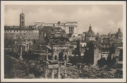 Panorama, Foro Romano, Roma, 1937 - Scrocchi Foto Cartolina - Autres Monuments, édifices